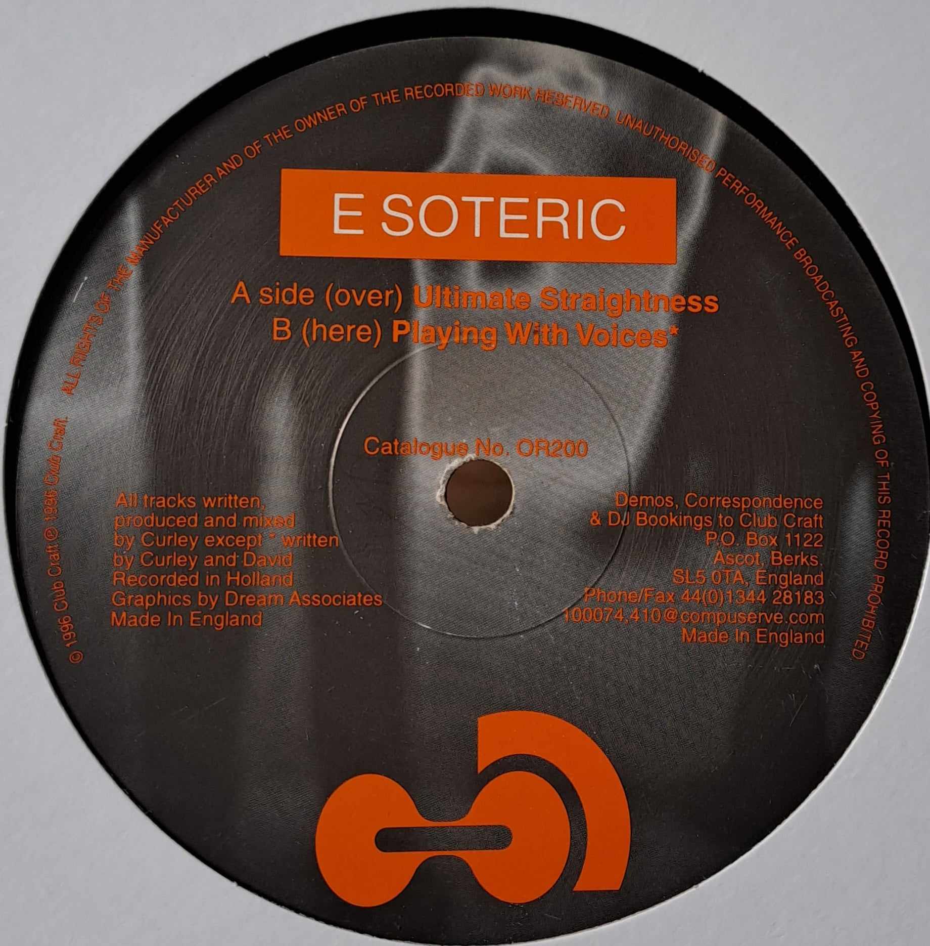 Club Craft – OR200 - vinyle acid